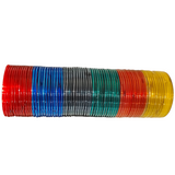6 Color Plain Shining Glass Bangles Set for Women – Multicolor Chudi Set